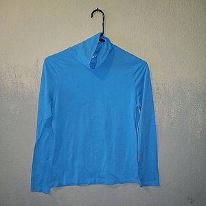 Relativity Light Blue Women's Long Sleeve light weight Turtle Neck
